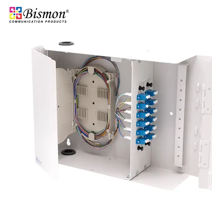 Wall Mount Enclosure Fiber 24 Port-Snap-(ST,SC,FC,LC) without adapter/pigtail